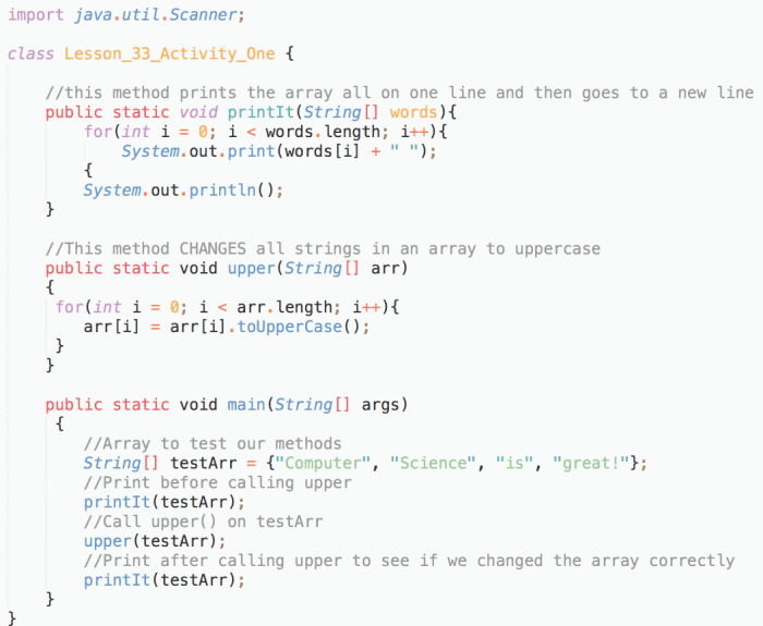 Unit 4 lesson 2 - coding activity 1