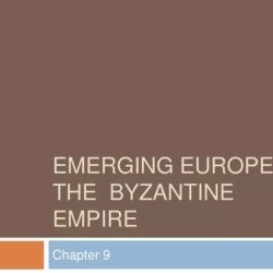 Emerging europe and the byzantine empire