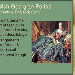 English georgian period floral design