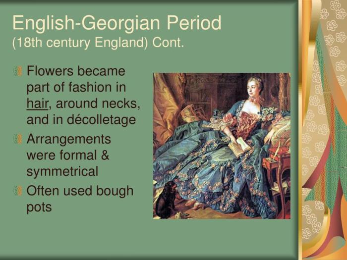 English georgian period floral design