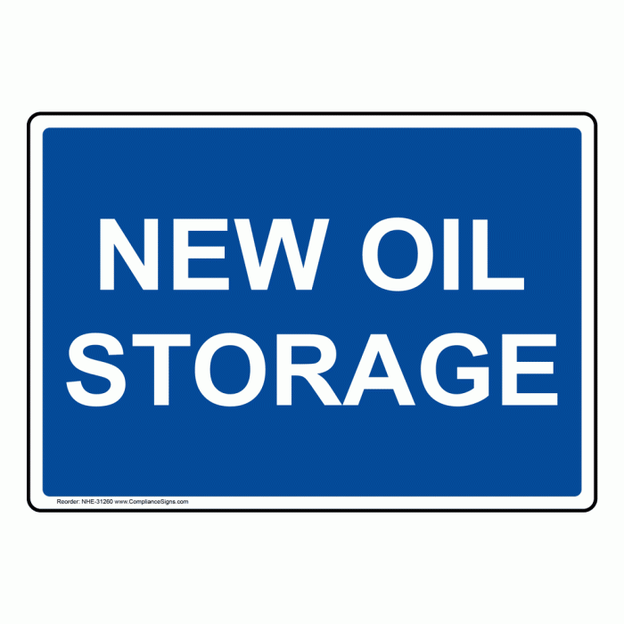 Sign oil storage nhe modify