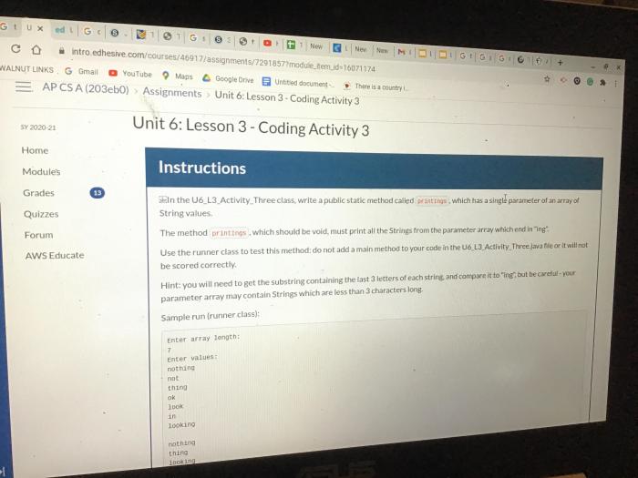 Unit 4 lesson 2 - coding activity 1